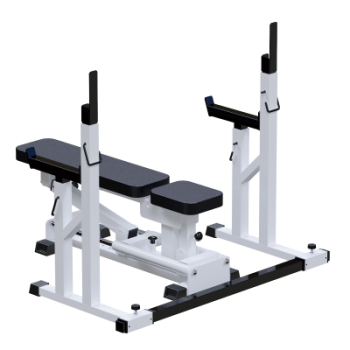 Профессиональный силовой тренажер Скамья регулируемая со стойками Sabirgym SG004 василжим - V-SPORT Тренажеры УЗСИ ARMSSPORT