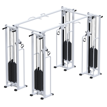 Профессиональный тренажер Двойной кроссовер Потапова на базе блочной рамы стек 4х100кг Sabirgym SG081.4*100*3499*1910*2200 для кинезитерапии arms - V-SPORT Тренажеры УЗСИ ARMSSPORT